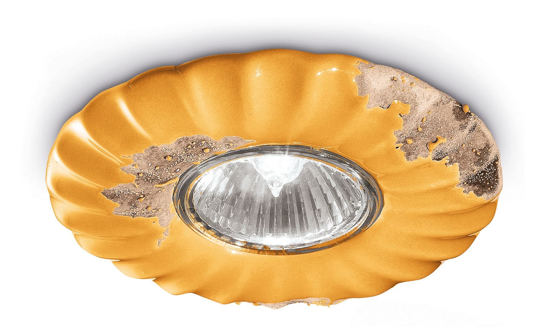 Oprawa Stropowa / Lampa sufitowa Ferroluce C480 Vintage Giallo Vintage Retro