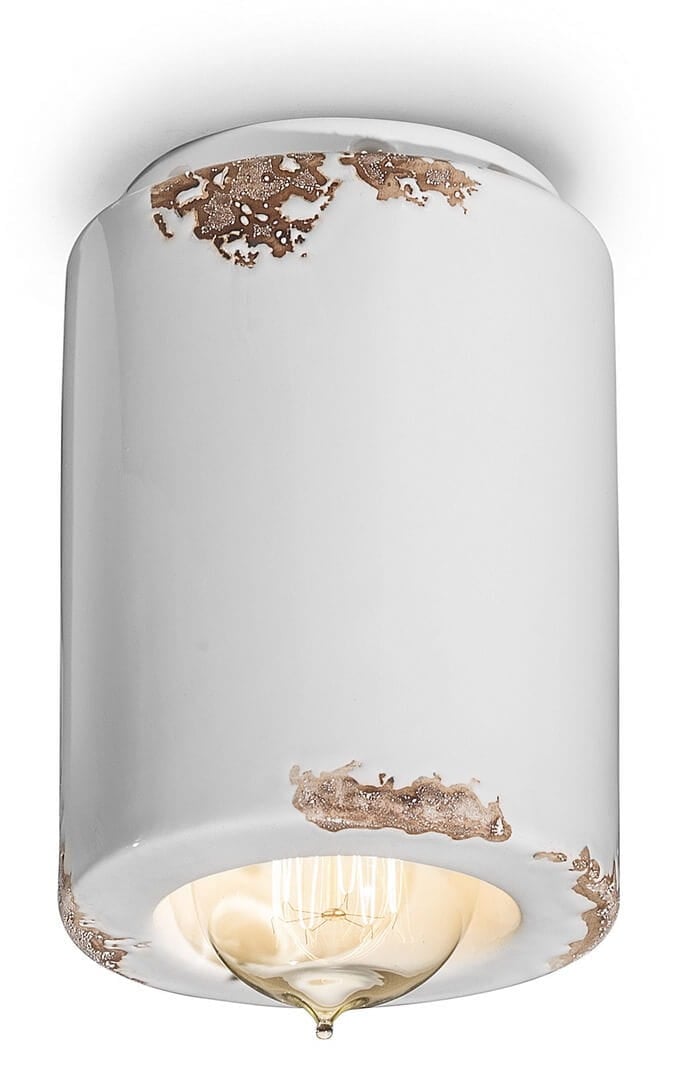 Lampa sufitowa punktowa Ferroluce C985 Vintage Bianco Vintage Retro