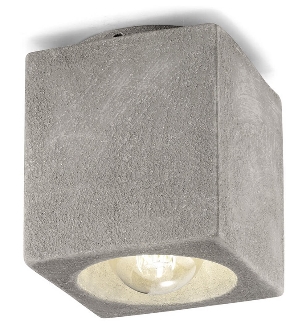 Lampa sufitowa Ferroluce C987 Cement Vintage Retro