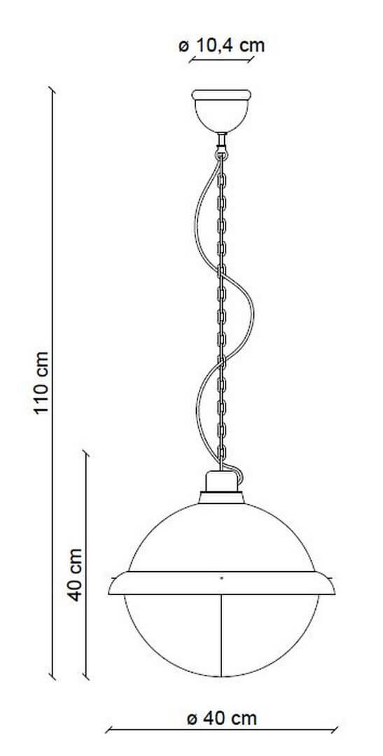 Lampa wisząca w stylu loft Ferroluce C1680 Vintage Bianco Industrial Retro