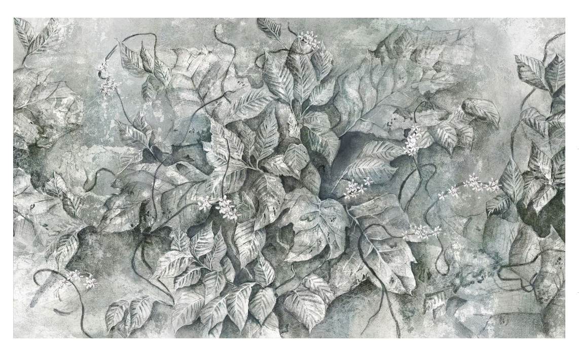 1 szt / 24H Fototapeta liście Wallcraft Muscari 380312101 - wym. 405 x 235 cm