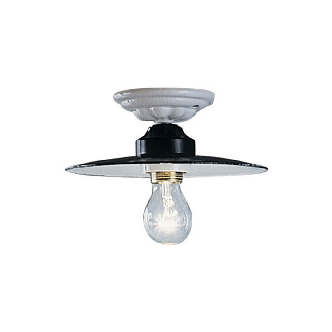 Lampa sufitowa biało-czarna Ferroluce C005 Potenza Classic