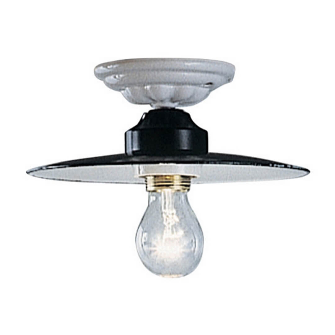 Lampa sufitowa biało-czarna Ferroluce C007 Potenza Classic