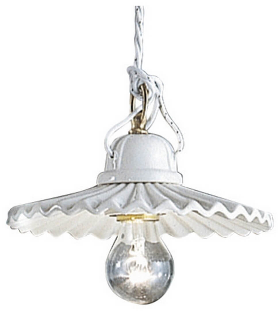 Lampa wisząca klasyczna z plisowanym kloszem Ferroluce C010 L’aquila Classic