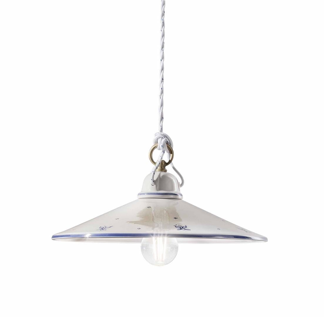 Lampa wisząca ceramiczna klasyczna Ferroluce C054 Asti Classic