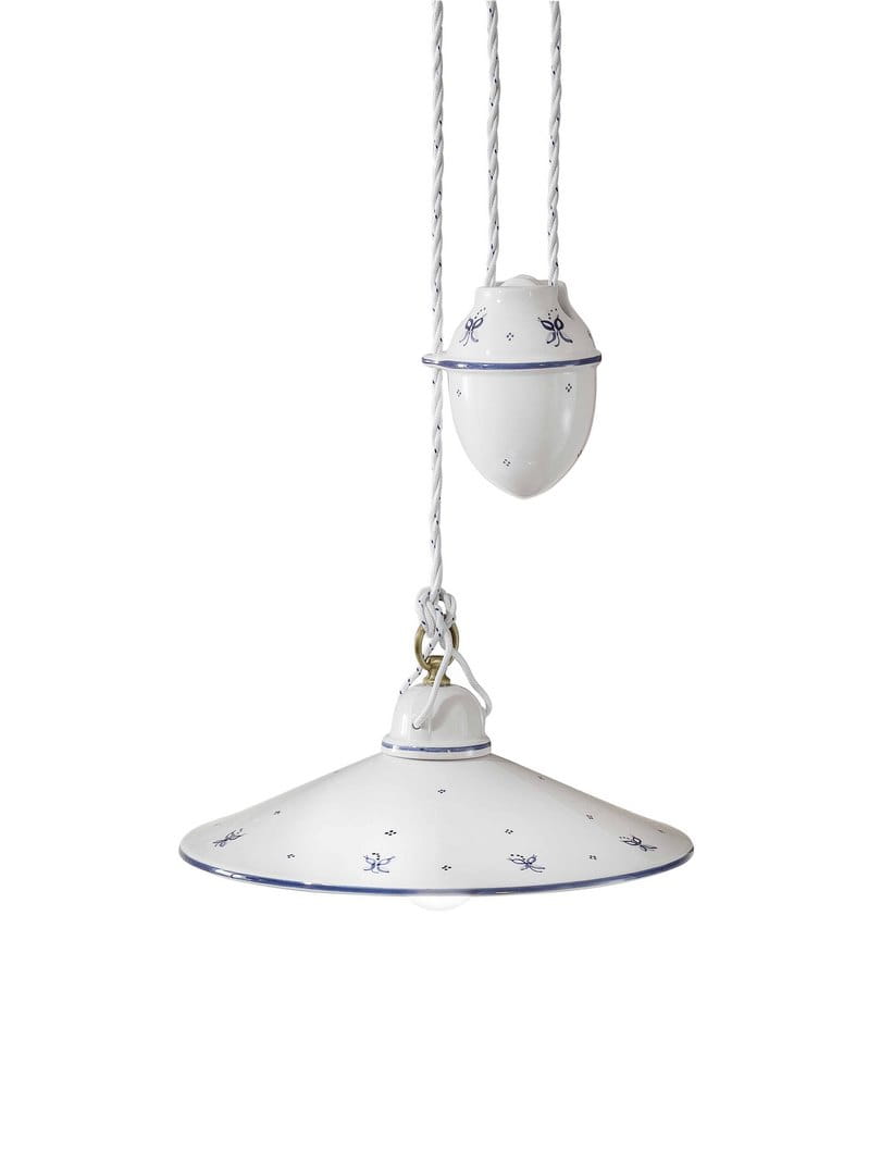 Lampa wisząca ceramiczna klasyczna Ferroluce C055 Asti Classic