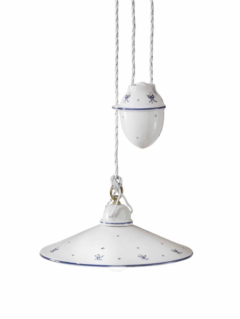 Lampa wisząca ceramiczna klasyczna Ferroluce C056 Asti Classic