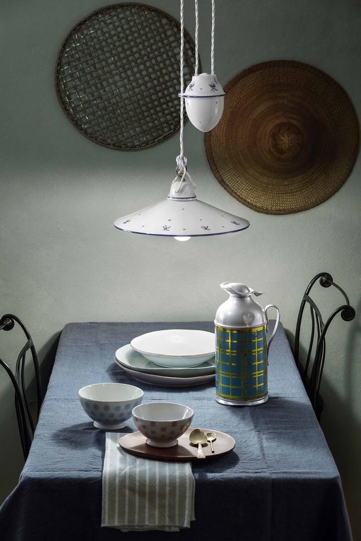 Lampa wisząca ceramiczna klasyczna Ferroluce C056 Asti Classic