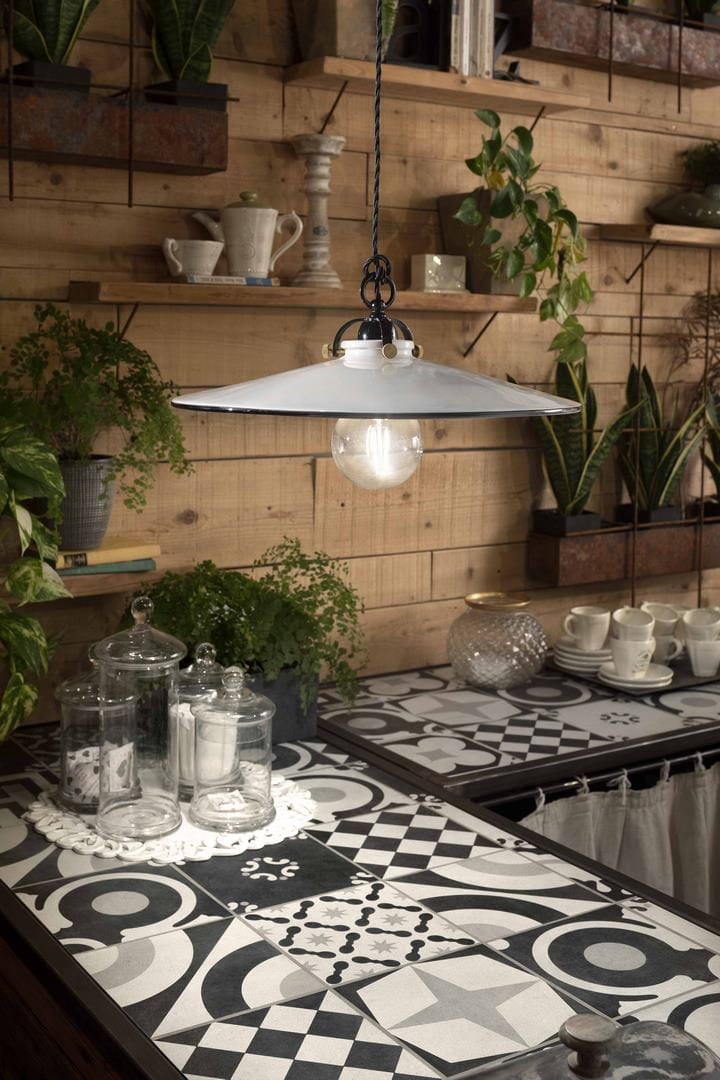 Lampa wisząca ceramiczna klasyczna Ferroluce C102 Asti Classic