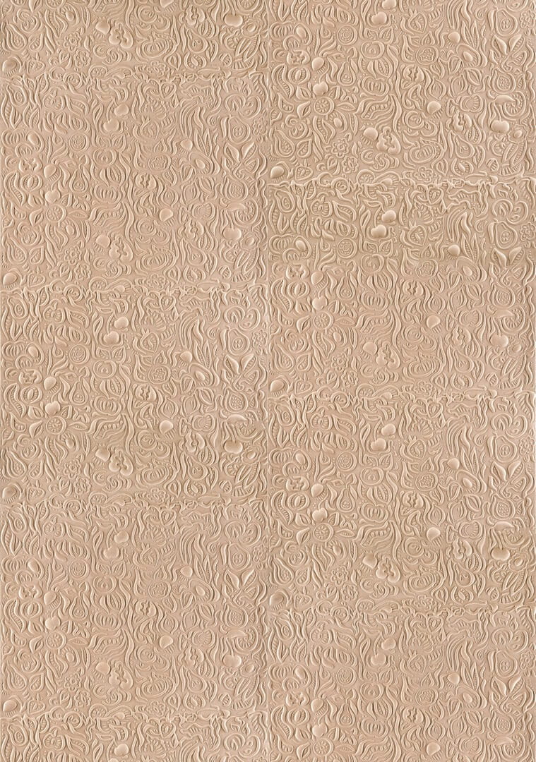 Tapeta tekstylna 3D z owocami Elitis RM1088 02 Mosaïque du verger Le Jardin d'Aloes