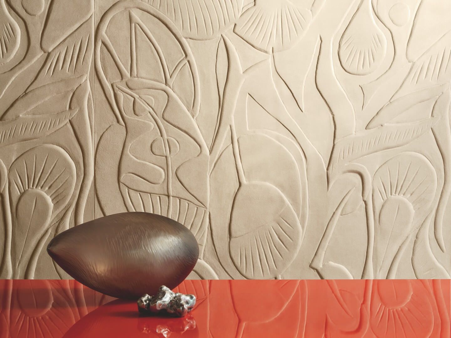 Mural 3D z motywem roślinnym Elitis RM1090 03 Colosse fruitier Le Jardin d'Aloes