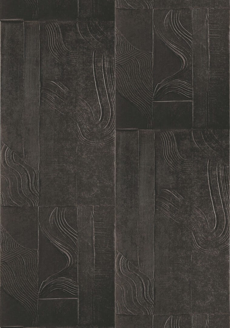 Tapeta tekstylna 3D z motywem tynkowym Elitis RM1092 80 Palimpseste Le Jardin d'Aloes