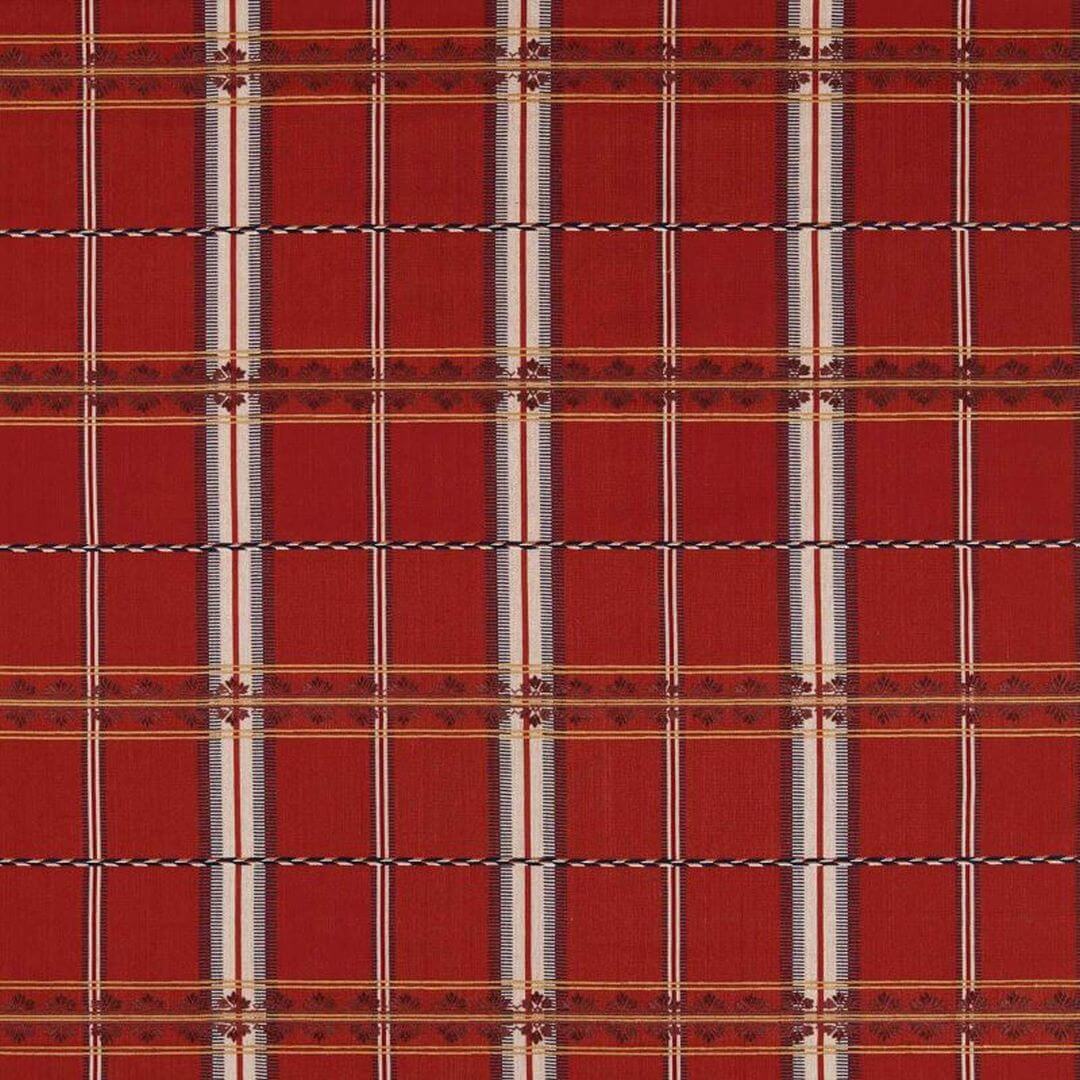 Tkanina w kratę bawełniana Morris & Co. X The Huntington Hanover Check 237695 The Unfinished Works Stripes