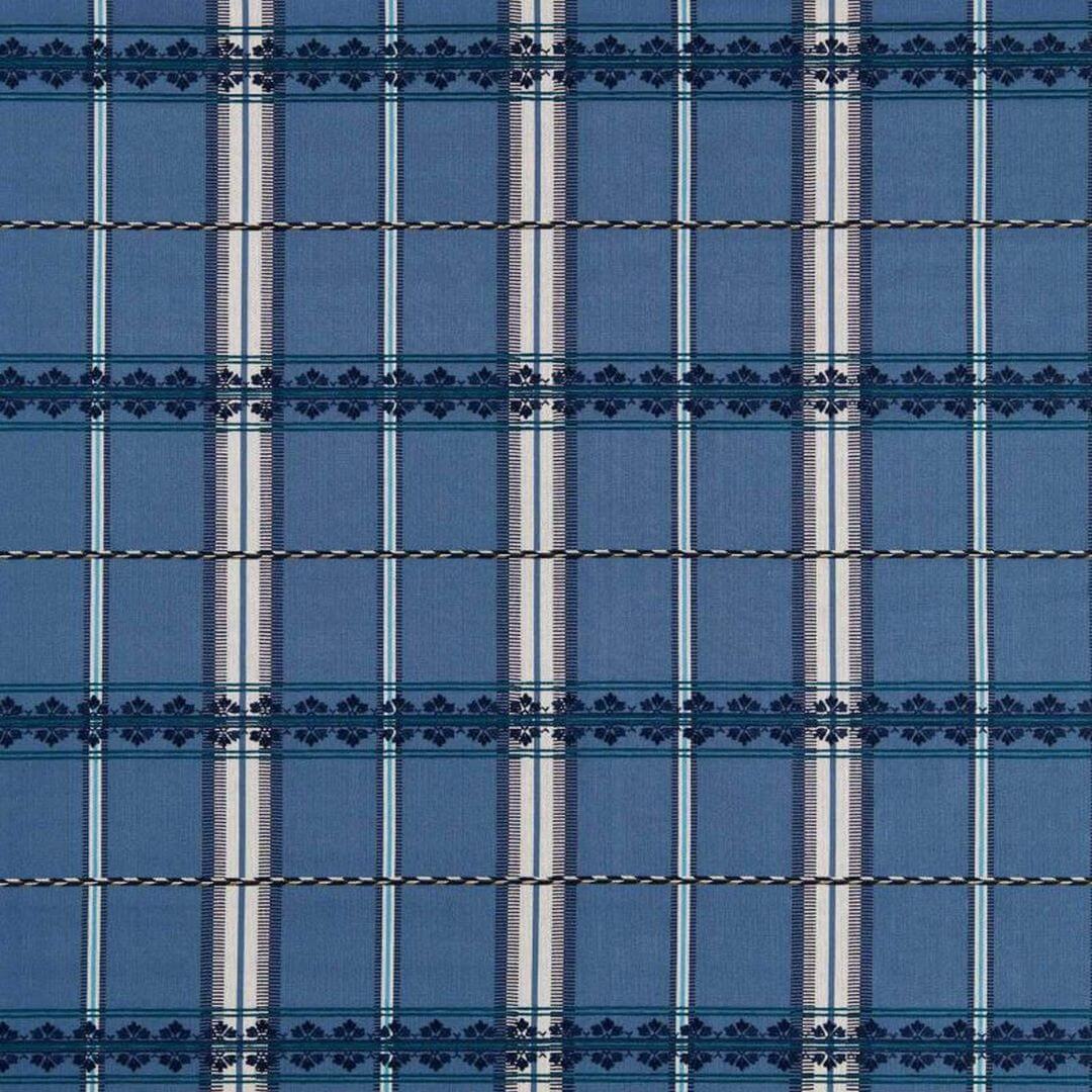Tkanina w kratę bawełniana Morris & Co. X The Huntington Hanover Check 237696 The Unfinished Works Stripes