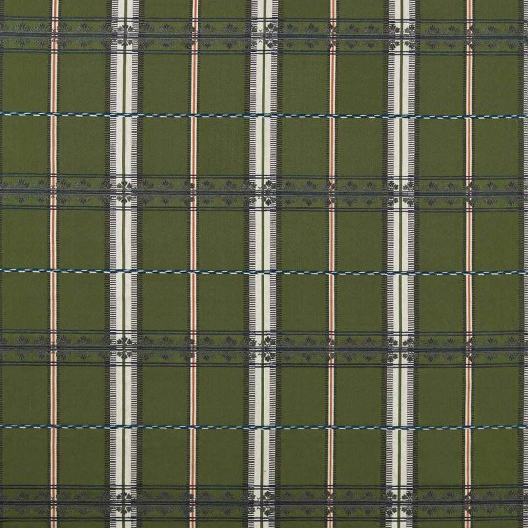 Tkanina w kratę bawełniana Morris & Co. X The Huntington Hanover Check 237697 The Unfinished Works Stripes
