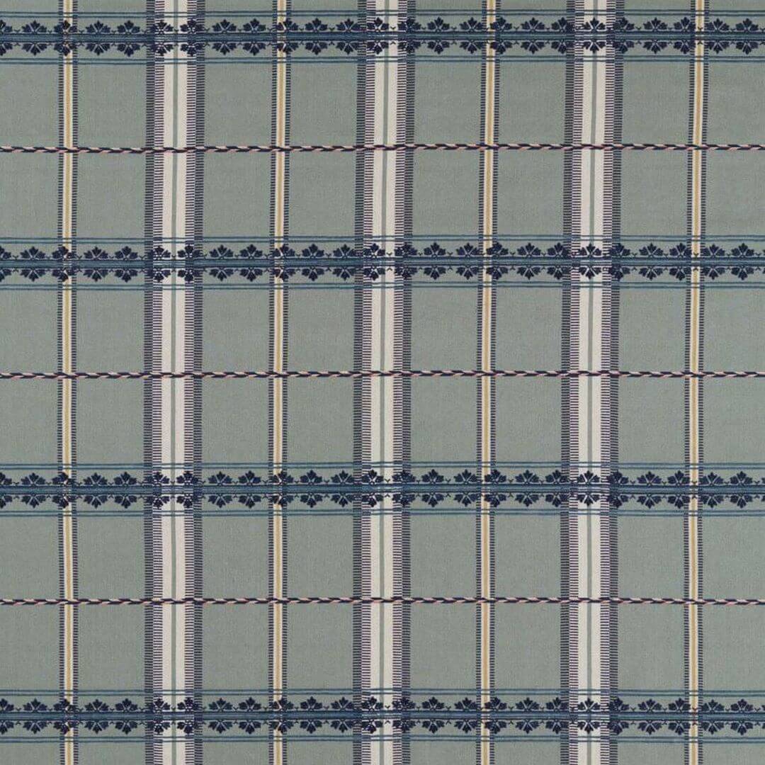 Tkanina w kratę bawełniana Morris & Co. X The Huntington Hanover Check 237698 The Unfinished Works Stripes