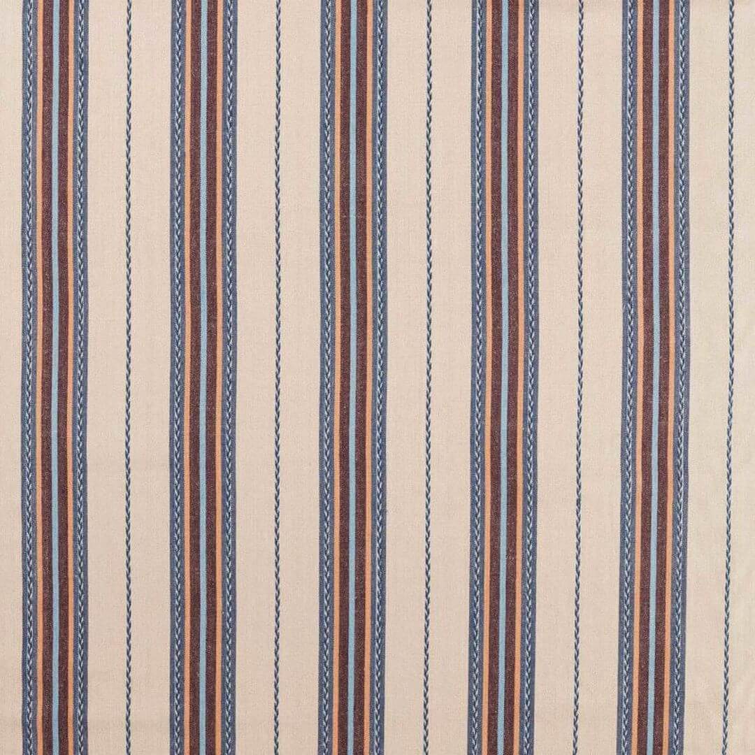 Tkanina w pasy z juty i bawełny Morris & Co. X The Huntington Lechlade Stripe 237688 The Unfinished Works Stripes