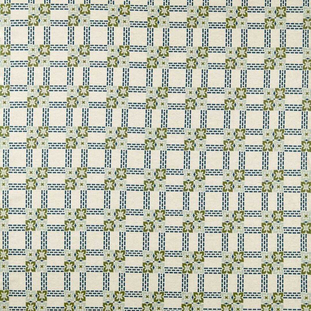 Tkanina w kratkę dekoracyjna Morris & Co. X The Huntington Wsley Weave 237705 The Unfinished Works Stripes