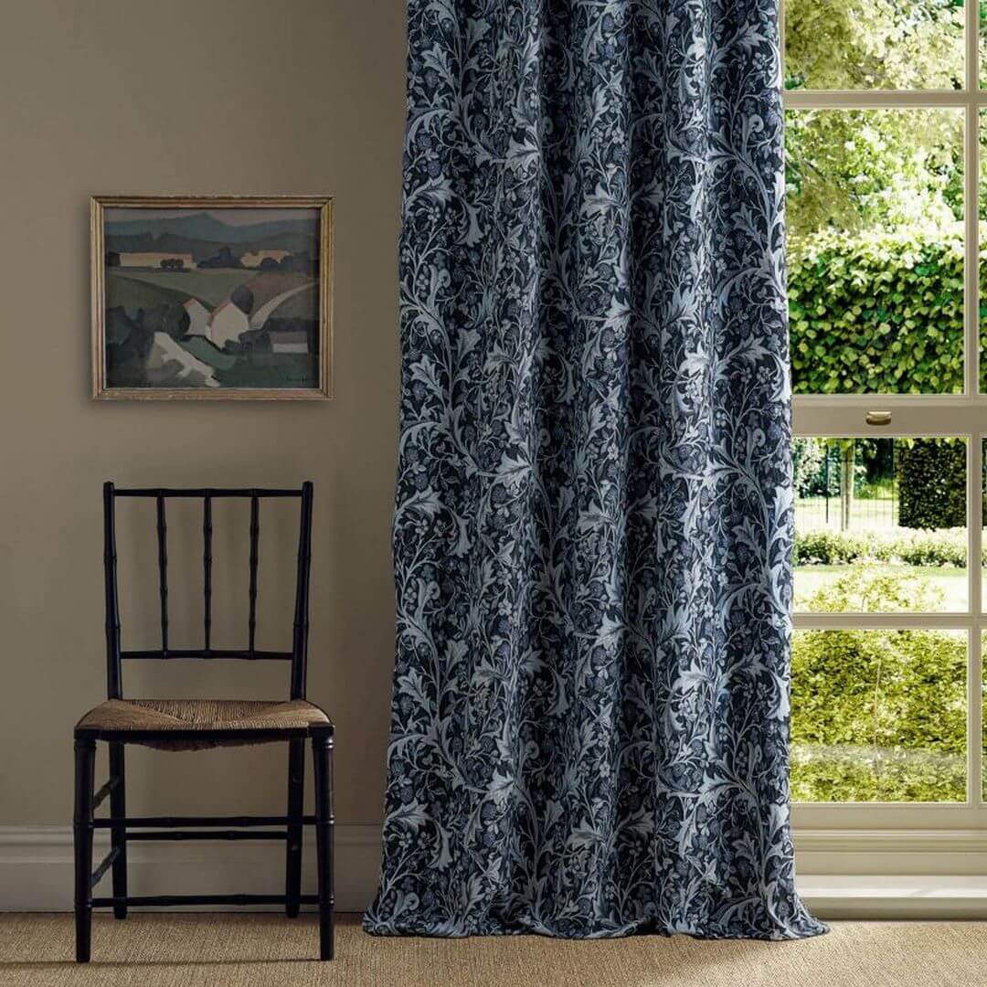 Tkanina w liście i kwiaty Morris & Co. X The Huntington Clover & Vine Weave 237678 The Unfinished Works Handcrafted