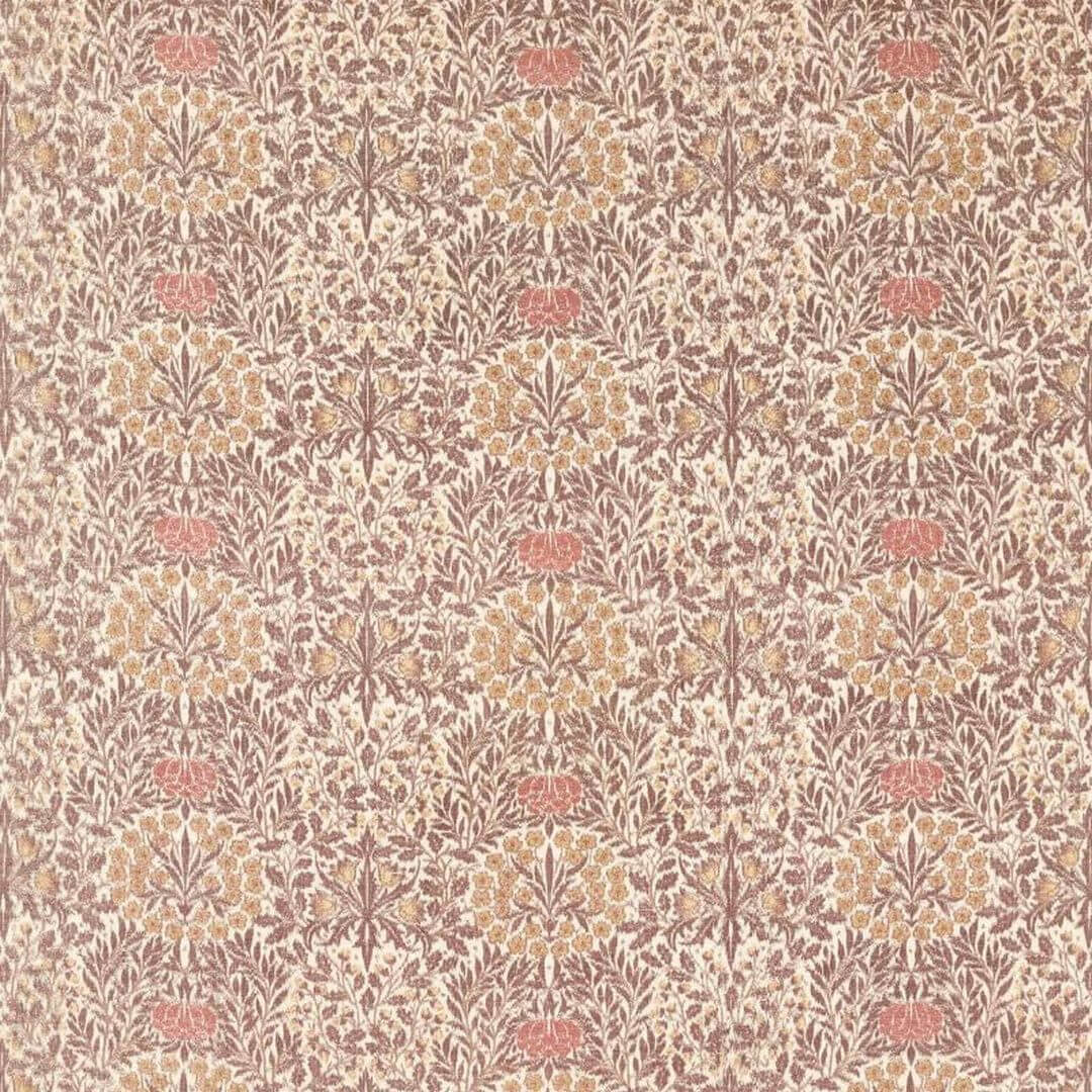 Tkanina roślinna z motywem kwiatowym Morris & Co. X The Huntington Daisy & Oak Warp Print 237676 The Unfinished Works Handcrafted