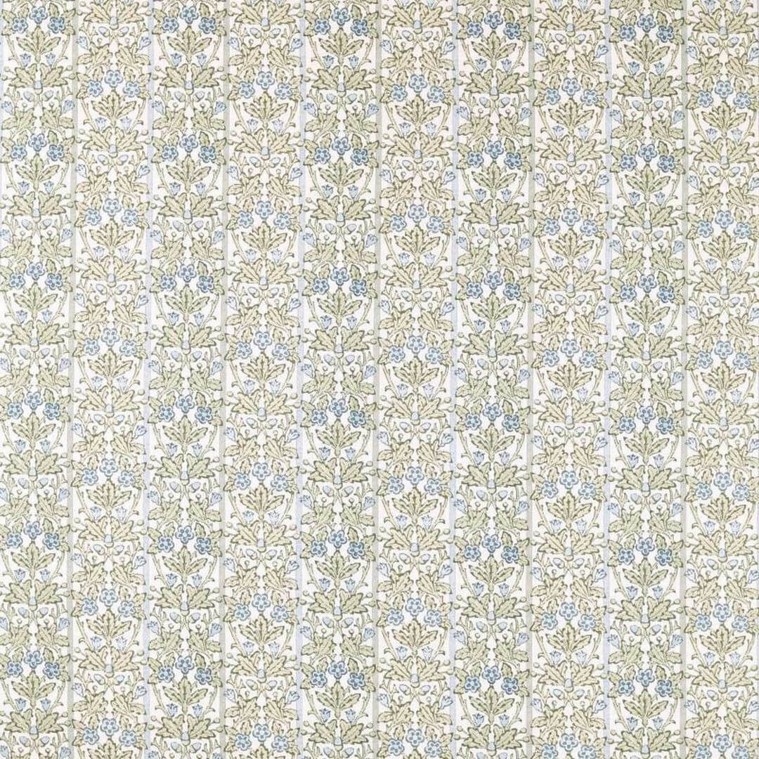 Tkanina w liście dębu i kwiaty Morris & Co. X The Huntington Oak & Blossom 227385 The Unfinished Works Handcrafted