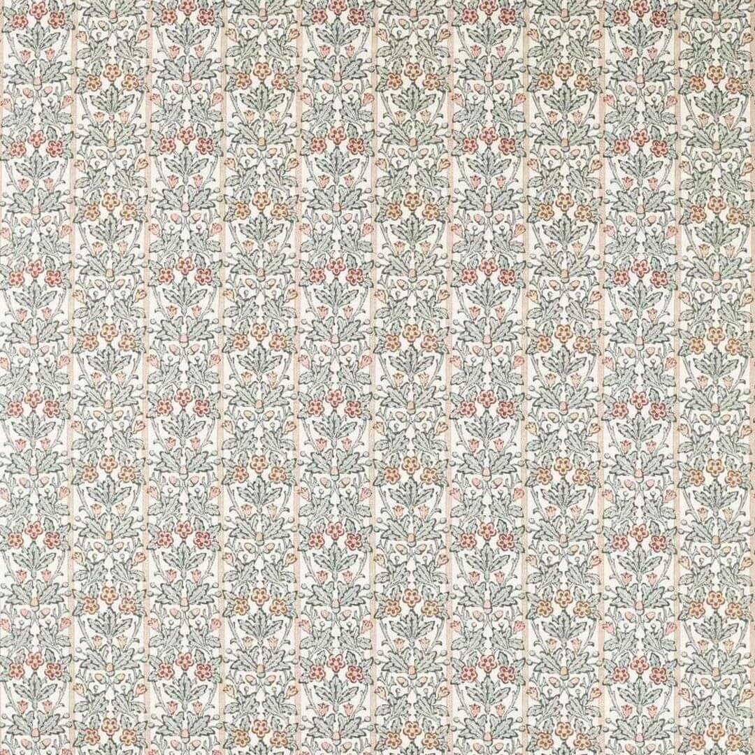 Tkanina w liście dębu i kwiaty Morris & Co. X The Huntington Oak & Blossom 227386 The Unfinished Works Handcrafted