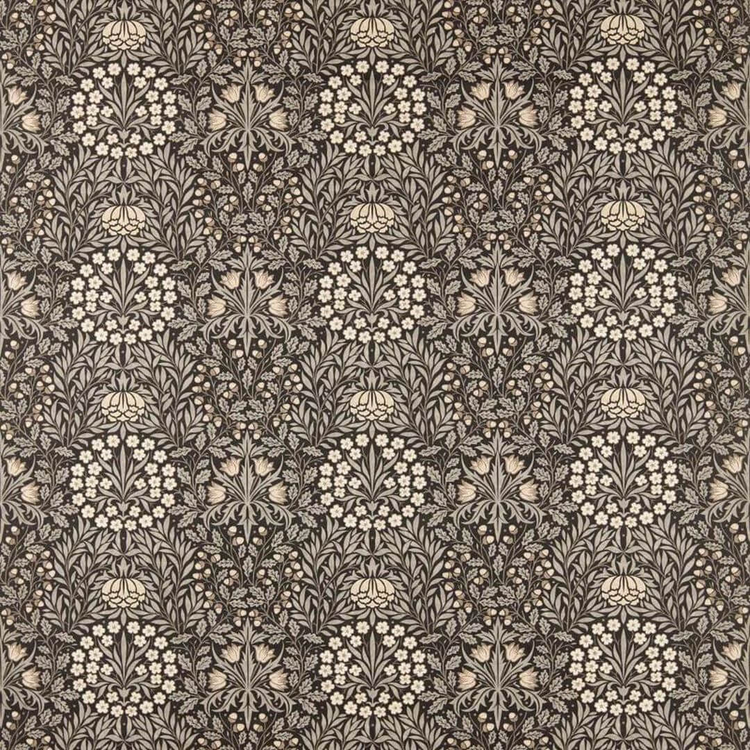 Tkanina w motyw roślinny Morris & Co. X The Huntington Daisy & Oak 227369 The Unfinished Works Fabrics