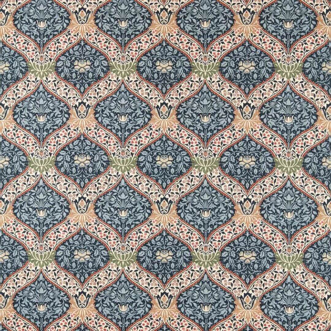 Tkanina w ornament roślinny Morris & Co. X The Huntington Norbury 227358 The Unfinished Works Fabrics
