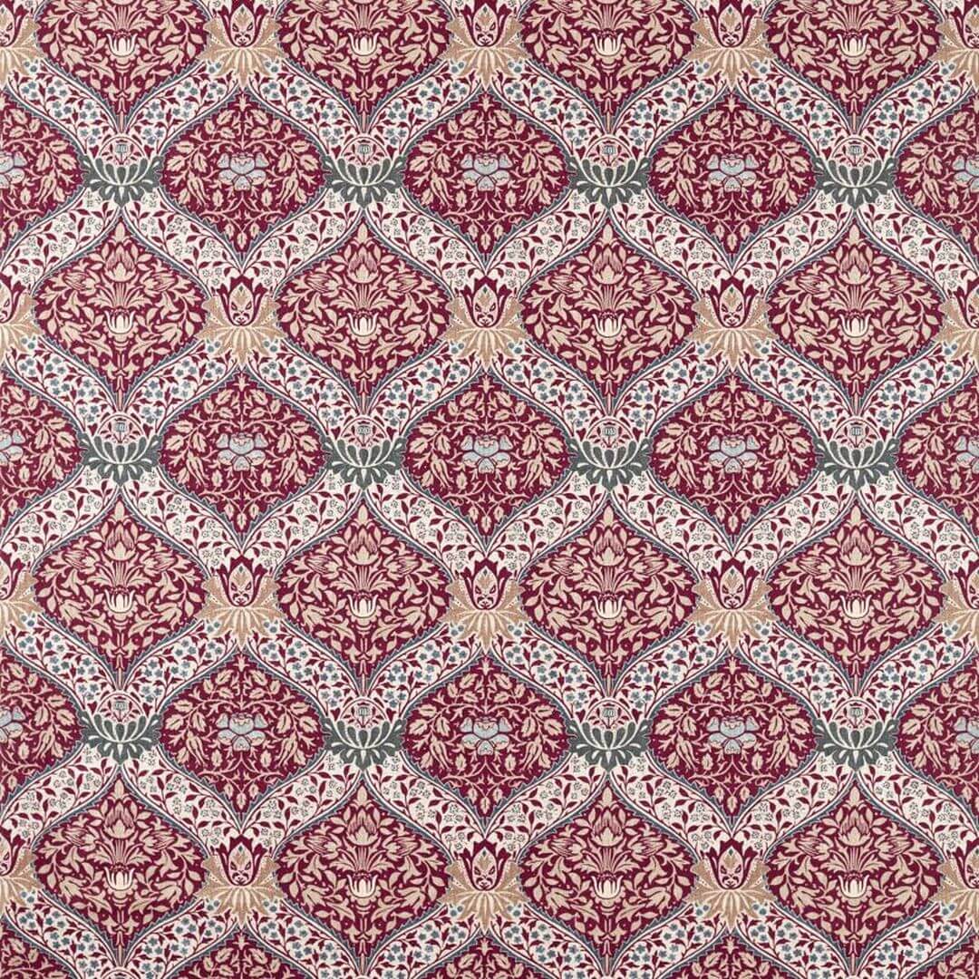 Tkanina w ornament roślinny Morris & Co. X The Huntington Norbury 227359 The Unfinished Works Fabrics