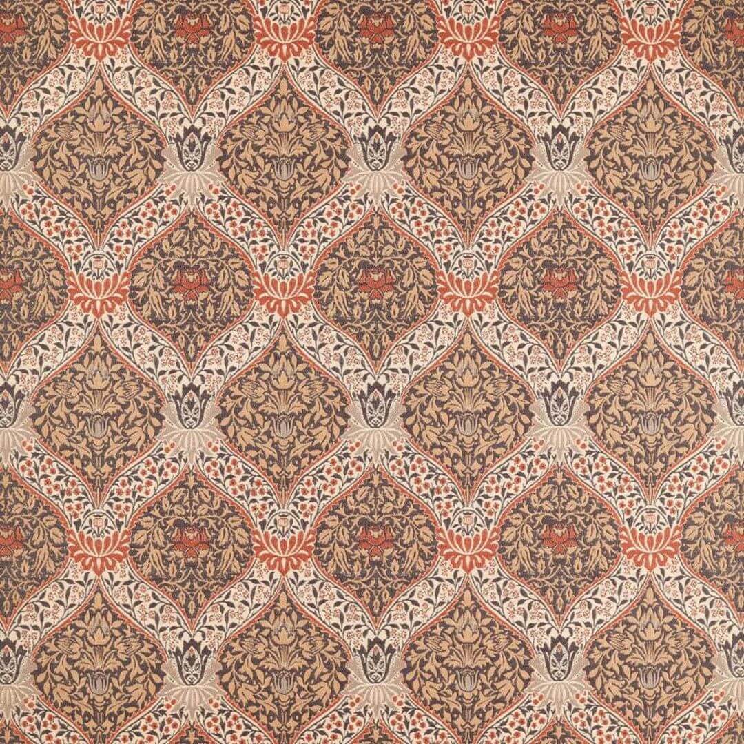 Tkanina tapicerska w ornament roślinny Morris & Co. X The Huntington Norbury Weave 237653 The Unfinished Works Fabrics