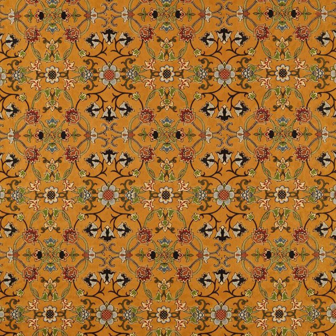 Tkanina haftowana w orientalny wzór Morris & Co. X The Huntington Persian Scroll Embroidery 237658 The Unfinished Works Fabrics