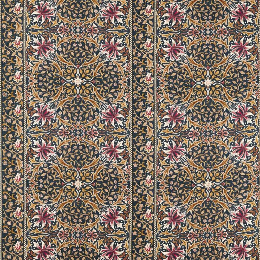 Tkanina we wzory roślinne Morris & Co. X The Huntington Walthamstow 227364 The Unfinished Works Fabrics