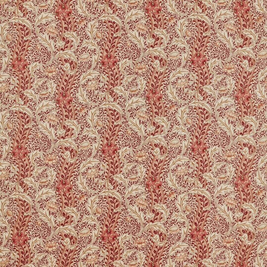 Tkanina lniana w kwiatowe pnącza Morris & Co. X The Huntington Wild Tulip & Vine 227377 The Unfinished Works Fabrics