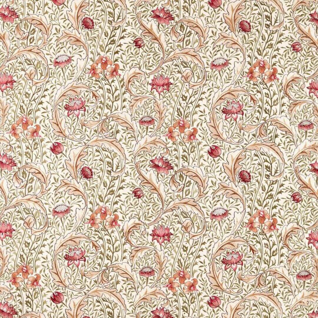 Tkanina Morris & Co. X The Huntington Wild Tulip & Vine Embroidery 237664 The Unfinished Works Fabrics