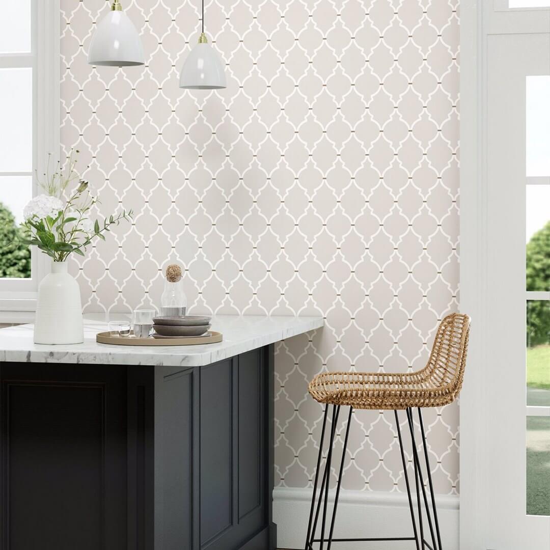 Tapeta elegancka kratownica Sanderson 216335 Empire Trellis Curios