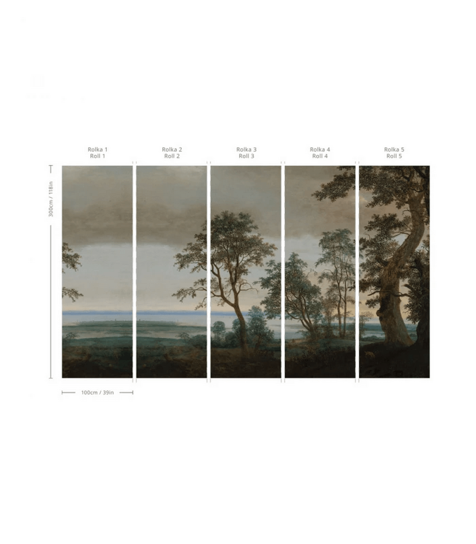 Mural krajobraz natury Evening Grove Wallcolors