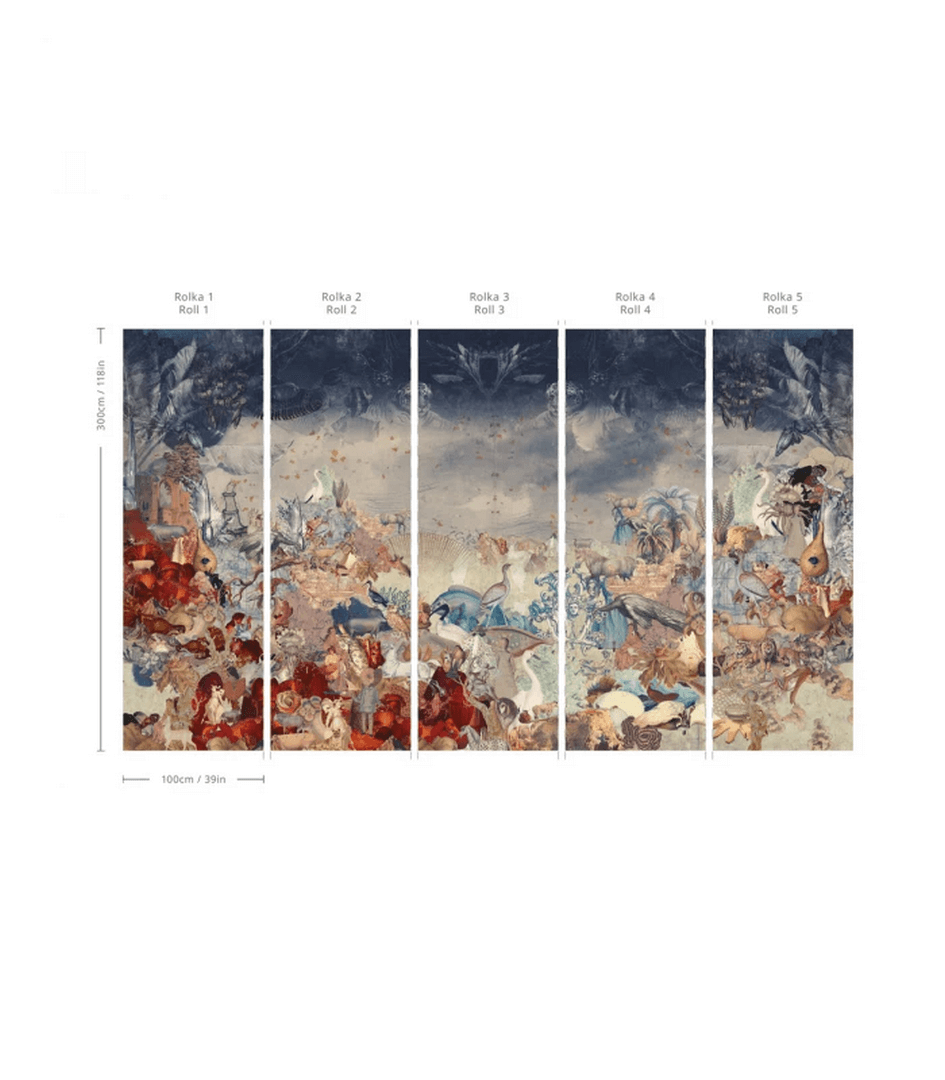 Mural fantastyczny świat zwierząt Kingdom of All Creatures Wallcolors