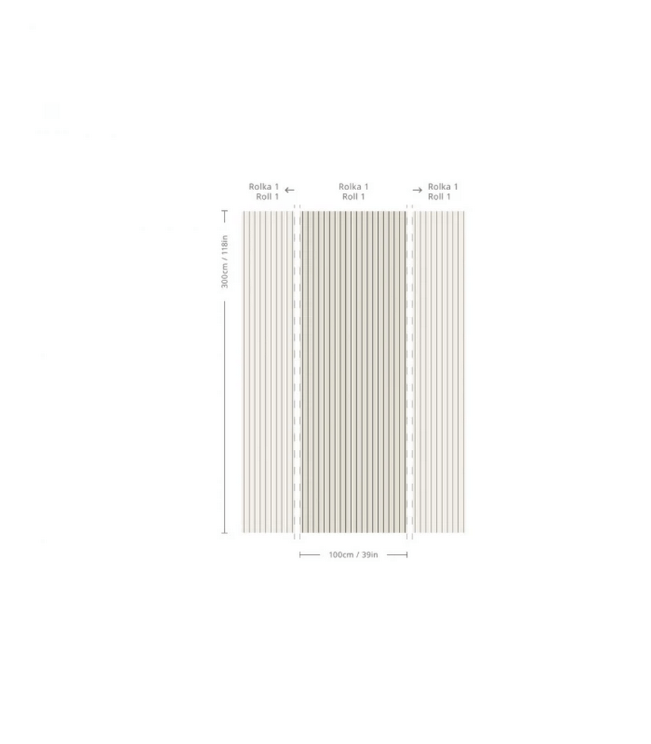 Mural minimalistyczne pasy Minimal Stripe Wallcolors