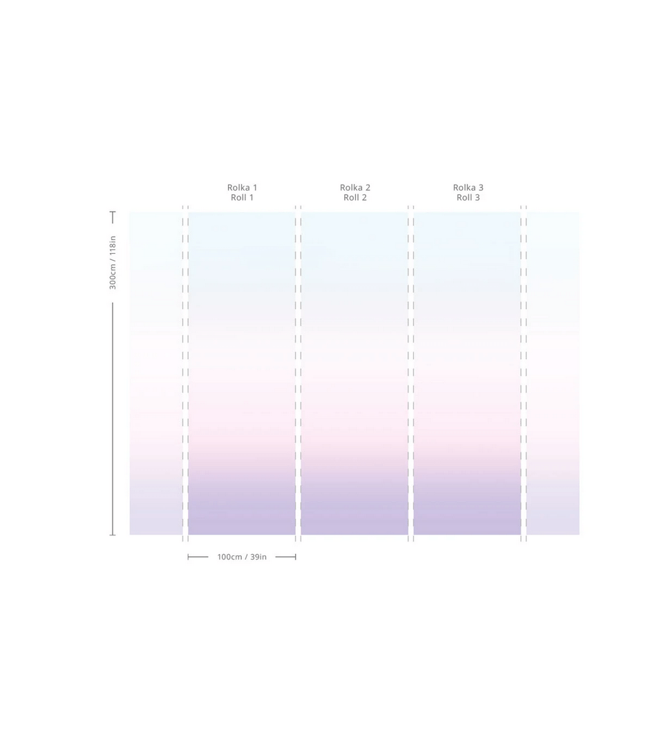 Mural cieniowany Ombre Blossom Wallcolors