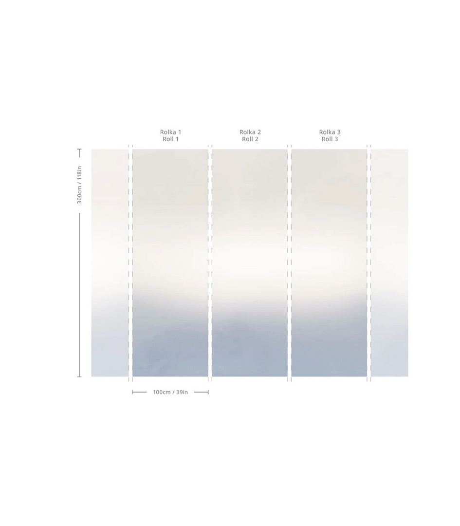 Mural cieniowany Ombre Mist Wallcolors