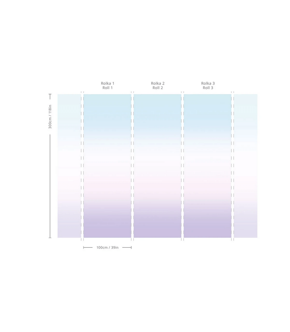 Mural cieniowany Ombre Serenity Wallcolors