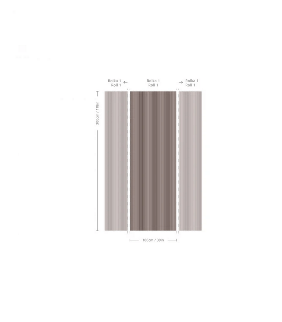 Mural paseczki Stripe Whisper Blush Wallcolors
