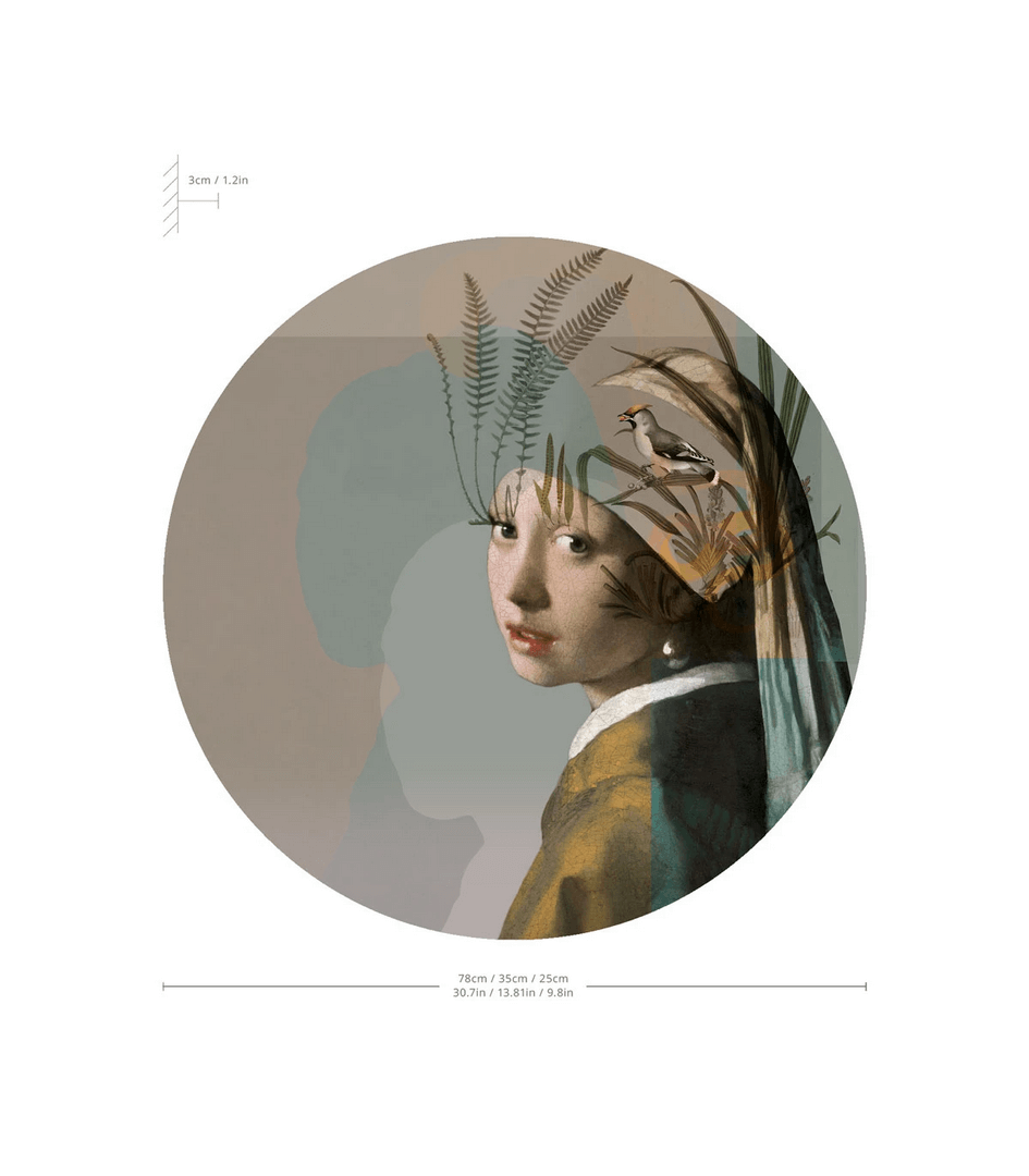 Lampa ścienna / kinkiet DOTS. Lighting Nature Girl With The Pearl Wallcolors