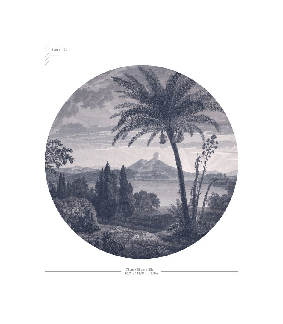 Lampa ścienna / kinkiet DOTS. Lighting Tropical Volcano Vista Blue Wallcolors