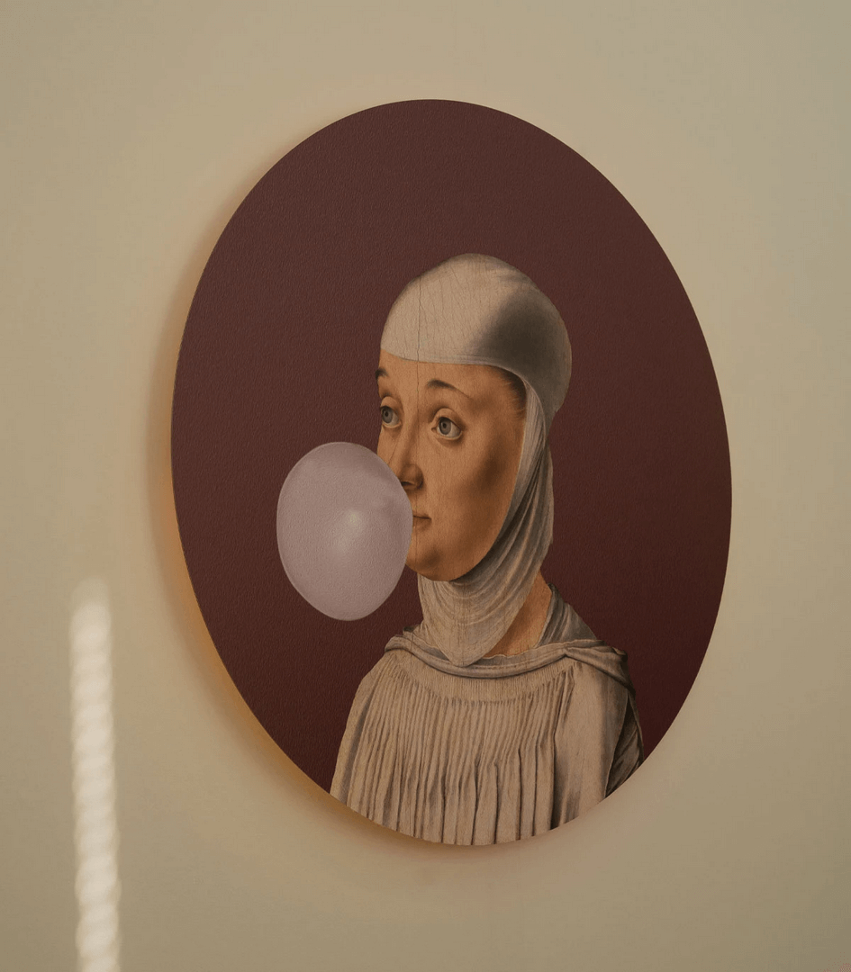 Lampa ścienna / kinkiet DOTS. Lighting Woman With Bubble Gum Eggplant Wallcolors