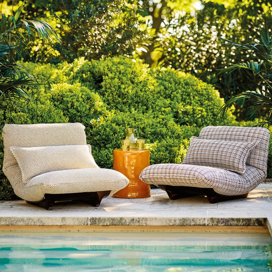 Tkanina zewnętrzna o nieregularnej fakturze Black Edition 9182/01 Este Xandri Outdoor