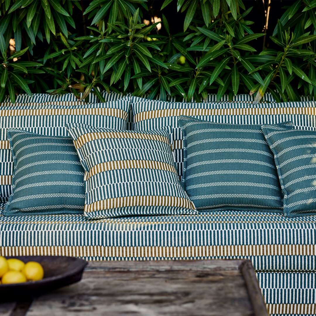 Tkanina zewnętrzna o strukturalnym splocie Black Edition 9187/01 Riga Xandri Outdoor