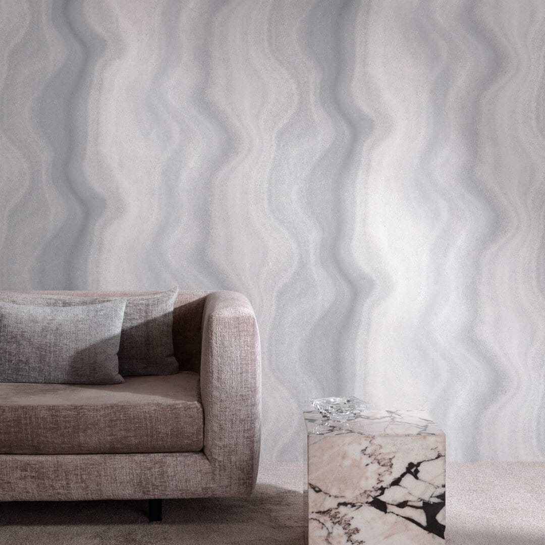 Tapeta winylowa z motywem fal Grandeco HY4004 Hype - 106 cm szer.