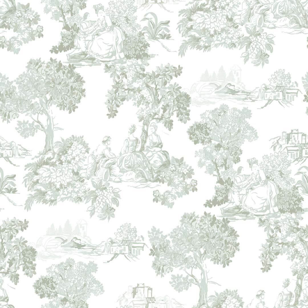 Tapeta w stylu toile de Jouy Cristiana Masi 8341 Blooming Garden