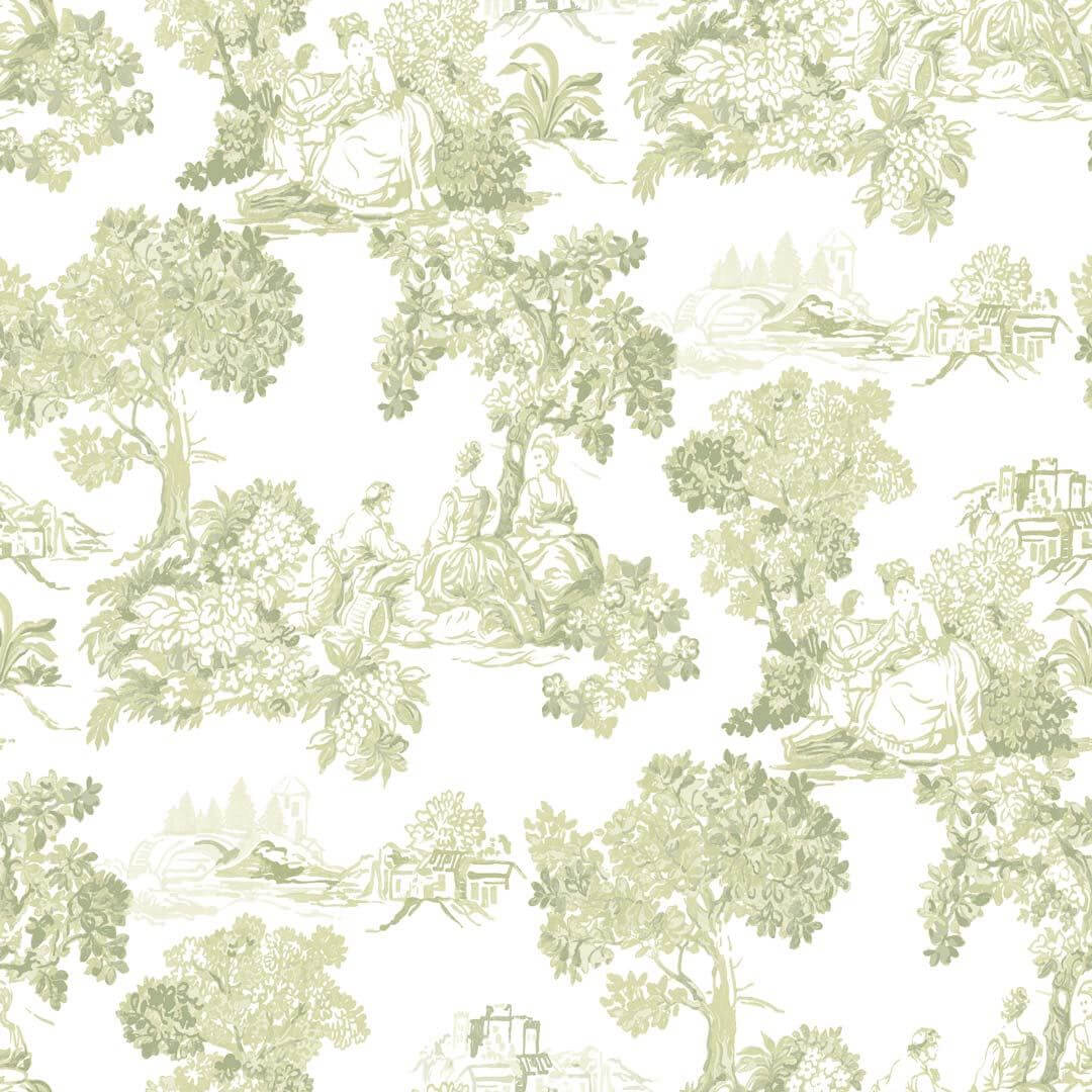 Tapeta w stylu toile de Jouy Cristiana Masi 8344 Blooming Garden